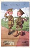 VINTAGE POSTCARD Fantasy Illustrator Soldier Militaria Shapleaca