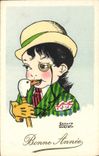 VINTAGE POSTCARD Fantasy Illustrator Edmond Sornein Child