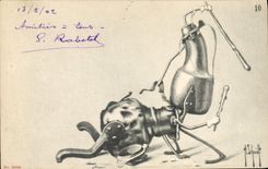 CPA Fantaisie Illustrateur Pots de cuisine