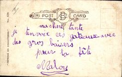 VINTAGE POSTCARD Fantasy Illustrator Child Pastrycook