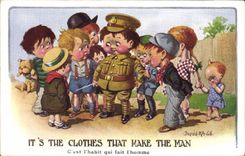 CPA Fantaisie Illustrateur Enfant Militaria Donald Mc Gill