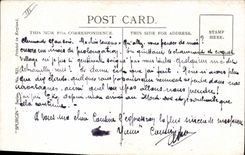 Mujer del ilustrador de la fantasía de la POSTAL de la VENDIMIA su favorito él