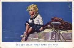 CPA Fantaisie Illustrateur Enfant Marin