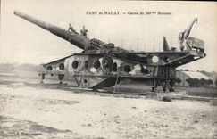 Campo de Militaria de la POSTAL de la VENDIMIA mailly del arma de la horquilla de 340m m
