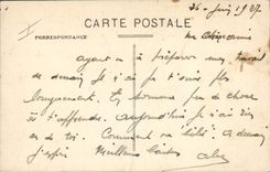 VINTAGE POSTCARD Militaria Camp of Courtine Building B Guns