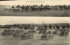 Campo de Militaria de la POSTAL de la VENDIMIA del parque de Mailly de artillería