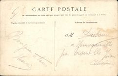 VINTAGE POSTCARD Militaria Ecoles has fire Piece of 75 to raise