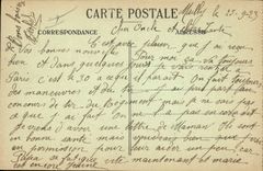 VINTAGE POSTCARD Militaria Camp of Mailly Howitzer of 400 mm