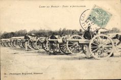 CPA Militaria Camp de Mailly Parc d'artillerie