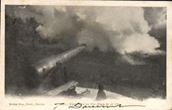 CPA Militaria Exercices de tir Piece de 27cm