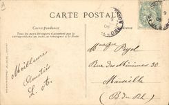 CPA Folklore Auvergne La bourree