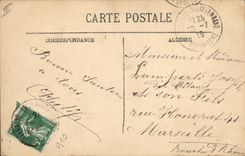 CPA Folklore Auvergne La bourree