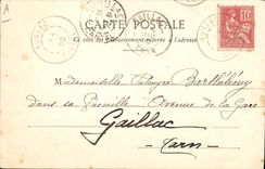 CPA Folklore Auvergne La bourree