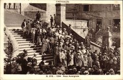 CPA Folklore Auvergne Noce Auvergnate