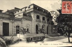 VINTAGE POSTCARD the new Vichy Theater