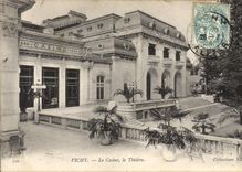 VINTAGE POSTCARD Theater the Vichy casino