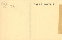 VINTAGE POSTCARD the Chair God Dances macabre First panel