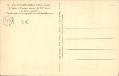 VINTAGE POSTCARD the Chair God the church Mural macabre dance aristocracy middle-class craftsmen of death