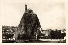 CPA Le Puy La Chapelle et le Rocher St Michel d'Aiguilhe