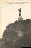VINTAGE POSTCARD Puy Rock of Crow and the Virgin Seen from of the bell-tower of the cathedral