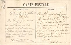 VINTAGE POSTCARD Puy the rock Crow