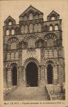 VINTAGE POSTCARD Puy in Velay Principal Frontage of the Cathedral