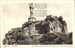 CPA Le Puy en Velay La statue colossale de Nd de France