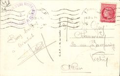 VINTAGE POSTCARD Puy in Velay the colossal Nd statue of France