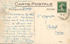 VINTAGE POSTCARD Puy in Velay Seen from of the Rochearnaud Dimension