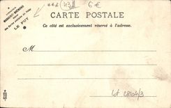 VINTAGE POSTCARD Puy Polignac Seen Southern ouesdt of the rock and the ruins of the strong castle