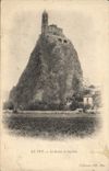 VINTAGE POSTCARD Puy in Velay the Rock of Aiguilbe