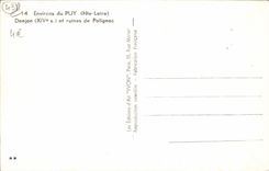 MODERN CARD Surroundings of Puy Keep and ruins of Polignac