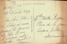 VINTAGE POSTCARD Vichy the Casino a Living room