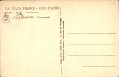 CPA Villefranche Sur Mer Vue Generale