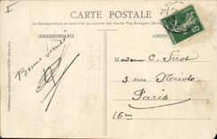 VINTAGE POSTCARD Villefranche On Sea Roads the Squadron Seen from of the road of Nice Boats