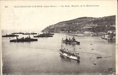 CPA Villefranche Sur Mer La Rade La rade Escadre de la Mediterranee Bateaux 