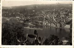 MODERN CARD Villefranche On Sea View Boat