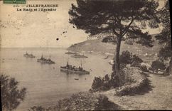 CPA Villefranche Sur Mer la Rade et l'escadre Bateaux 