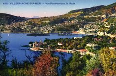 CPA Villefranche Sur Mer Vue Panoramique la Rade
