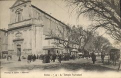 Templo del Protestant de Nimes de la POSTAL de la VENDIMIA