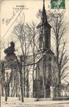 Templo del Protestant de Corveil de la POSTAL de la VENDIMIA