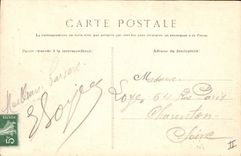 Templo del Protestant de Corveil de la POSTAL de la VENDIMIA