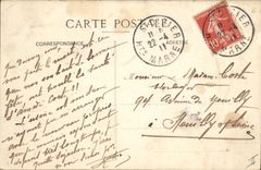 Templo santo del Protestant de Dizier de la POSTAL de la VENDIMIA