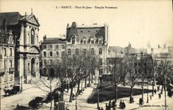 CPA Nancy Place St Jean Temple protestant
