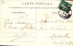 Folklore Périgueux del cerdo del cerdo de la POSTAL de la VENDIMIA dos perigords que buscan la trufa