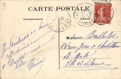 Folklore del cerdo del cerdo de la POSTAL de la VENDIMIA en Perigord dos investigadores de la trufa la recompensa