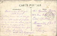 VINTAGE POSTCARD Militaria Hindus with the camp butchery