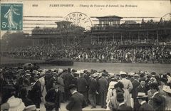 VINTAGE POSTCARD Horse Horsemanship Hippisme Paris Sporting Racecourse of Auteuil platforms