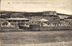 CPA Cheval Equitation Hippisme Vichy Le champ de courses et vue sur le golf 