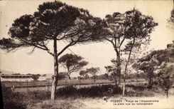 CPA Cheval Equitation Hippisme Hyeres Plage de l'hippodrome La piste vue du lotissement 